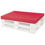 Setgarden - coussin pour palette 120x60 rouge, grands coussins de sol, coussins de jardin, coussins de ...