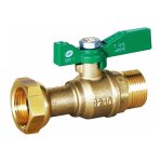 Sferaco - vanne  sphre laiton droite pour compteur mle 1 / 2' - ecrou prisonnier 3 / 4'