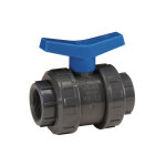 Sferaco - vanne  sphre pvc pn16 raccord 1'1 / 2 (40 / 49)  visser btiment - manette bleue