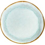 6 assiette plate 28 cm - shadow aqua - medard de noblat