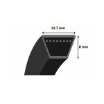 Courroie shak s�rie 4l 12. 7x1066. 80