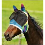 Shetland, multicolore: masque anti - mouches en maille avec couvre - oreilles et rembourrage arc - en ...