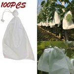 Shining house - 100 pi�ces cordon style raisin prot�ger sac fruits protection sacs maille sac contre ...