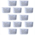 Shining house - 12pcs filtres  eau  charbon de rechange filtre non tiss pour cafetires
