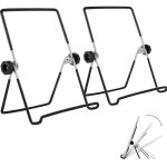 Shining house - 2 pcs support cadre photo, porte assiette decorative, support assiette a poser, r�glable ...