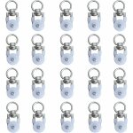 Shining house - 20pcs rouleaux de rail de rideaux, rouleaux de rail, rouleaux de tringle � rideaux glissi�res, ...