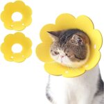 Shining house - 2pcs collerette chat feutre confortable colerette pour chat anti lechage protection ajustable ...