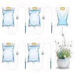 Shining house - lot de 5 sacs d'irrigation goutte � goutte � goutte � d�bit r�glable de 3, 5 l syst�me ...