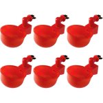 Shining house - 6pcs abreuvoir poulet eau ttine poule avec vis volailles distributeurs automatique buveur ...