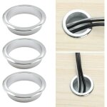Shining house - c�ble passe couvercle passe - c�ble de bureau en m�tal 60 mm ? anneau d�coratif pour ...