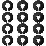 Shining house - cache tuyau plomberie, 12 pi�ces couvercle de tuyau de radiateur colliers, rosaces pour ...