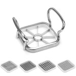 Shining house - coupeur de pommes de terre, 5in 1 pommes de terre en acier inoxydable coupe - fruits ...