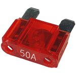 Shining house - fusibles � lames 20a - 80a fusible enfichable d'automobile choix: 50a amp�res, rouge, ...