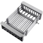 Shining house - gouttoir � vaisselle extensible, panier d'�vacuation t�lescopique en acier inoxydable, ...