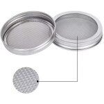 Shining house - kit de 2 couvercle bocal � graines pour 7cm bocaux de germination � goulot normal germes ...