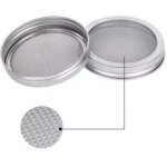 Shining house - kit de 2 couvercle bocal � graines pour 7cm bocaux de germination � goulot normal germes ...