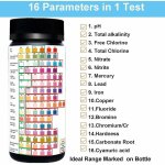 Shining house - kit de test d'eau potable 16 en 1 kits de test de duret� professionnels, bandelettes ...