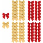 Shining house - noeud pour sapin de noel noeud de ruban de nol ornements 48 pices noeud papillon rouge ...