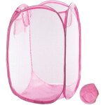 Shining house - panier  linge pliable en maille pour chambre  coucher, chambre d'enfant, dortoir d'tudiant ...