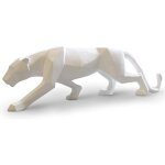 Shining house - panthre sculpture moderne lopard statue gomtrique animaux rsine ornements decoration ...