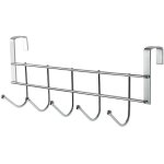 Shining house - pat�re de salle de bain hook rail inox door hook coat hook coat hanger with 5 hooks