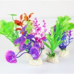 Shining house - plantes en plastique d'aquarium d'aquarium, 8 dcorations d'aquarium d'aquarium, dcorations ...