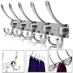 Shining house - porte manteau mural en acier inoxydable, pat�res porte manteaux crochet mural pour serviettes ...