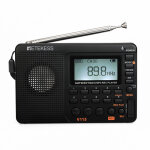Shining house - poste radio portable rechargeable, radio fm am sw, (noir)