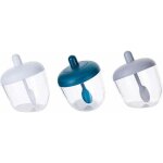 Shining house - pot  pices en trois parties avec couvercle cuillre transparent , bote de rangement ...