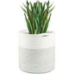 Shining house - pot de fleurs de avec doublure, panier de rangement tiss� en coton cache pot plante interieur ...