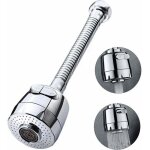 Shining house - robinet rotatif � 360 degr�s, a�rateur, robinet de cuisine, 2 modes, pomme de douche ...