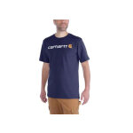 T - shirt carhartt core logos / s bleu marine t. xs - s1103361412xs