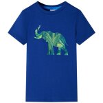 T - shirt pour enfants bleu foncé 140 T - shirt pour enfants bleu foncé 140