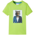 T - shirt pour enfants avec manches courtes vert citron 92