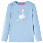 T - shirt enfants  manches longues bleu clair 128