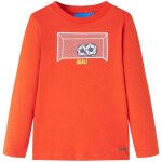 T - shirt enfants  manches longues orange vif 92