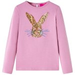 T - shirt enfants � manches longues rose br�l� 92 vidaxl773393