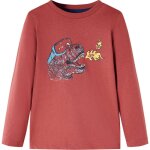 T - shirt enfants  manches longues rouge brl 92