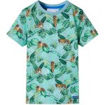 T - shirt pour enfants mélange vert clair 116 T - shirt pour enfants mélange vert clair 116
