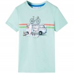 T - shirt pour enfants menthe claire 140 vidaxl906521
