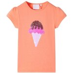 T - shirt enfants orange non 104