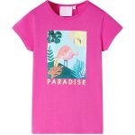 T - shirt pour enfants rose fonc 92