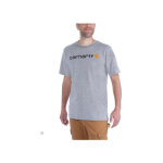 Carhartt - t - shirt mc core logo 103361 034 heather grey - taille l - s1103361034l