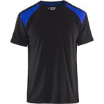 T - shirt de travail bicolore 3379 - noir / bleu roi xxl