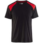 T - shirt de travail bicolore homme blaklader 3379 - noir / rouge - 3xl