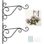 Shmshng - 2pcs suspension mural plante crochets support crochet pot de fleur suspendus mural pour d�coration ...