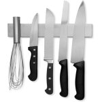 Shmshng - barre  couteaux magntique en acier inoxydable de 30 cm avec utilisation polyvalente comme ...