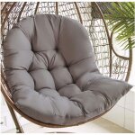 Shmshng - coussin fauteuil rotin, balanoire suspendue oeuf rotin chaise coussin jardin patio housse ...