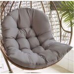 Shmshng - coussin fauteuil rotin, balan�oire suspendue oeuf rotin chaise coussin jardin patio housse ...
