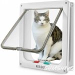 Grande chatière (taille extérieure 28cm x 24. 9cm), verrouillage à 4 voies chatière pour chats et petits ... Grande chatière (taille extérieure 28cm x 24. 9cm), verrouillage à 4 voies chatière pour chats et petits ...